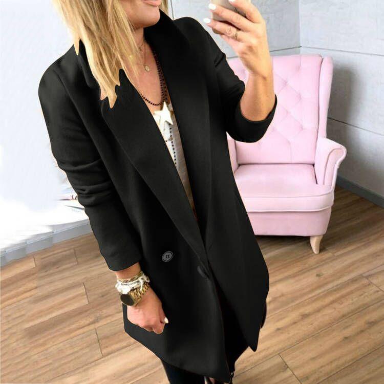 

Осенне-зимнее двухстороннее шерстяное пальто женское шерстяное пальто тренчкот женский XXL чёрный