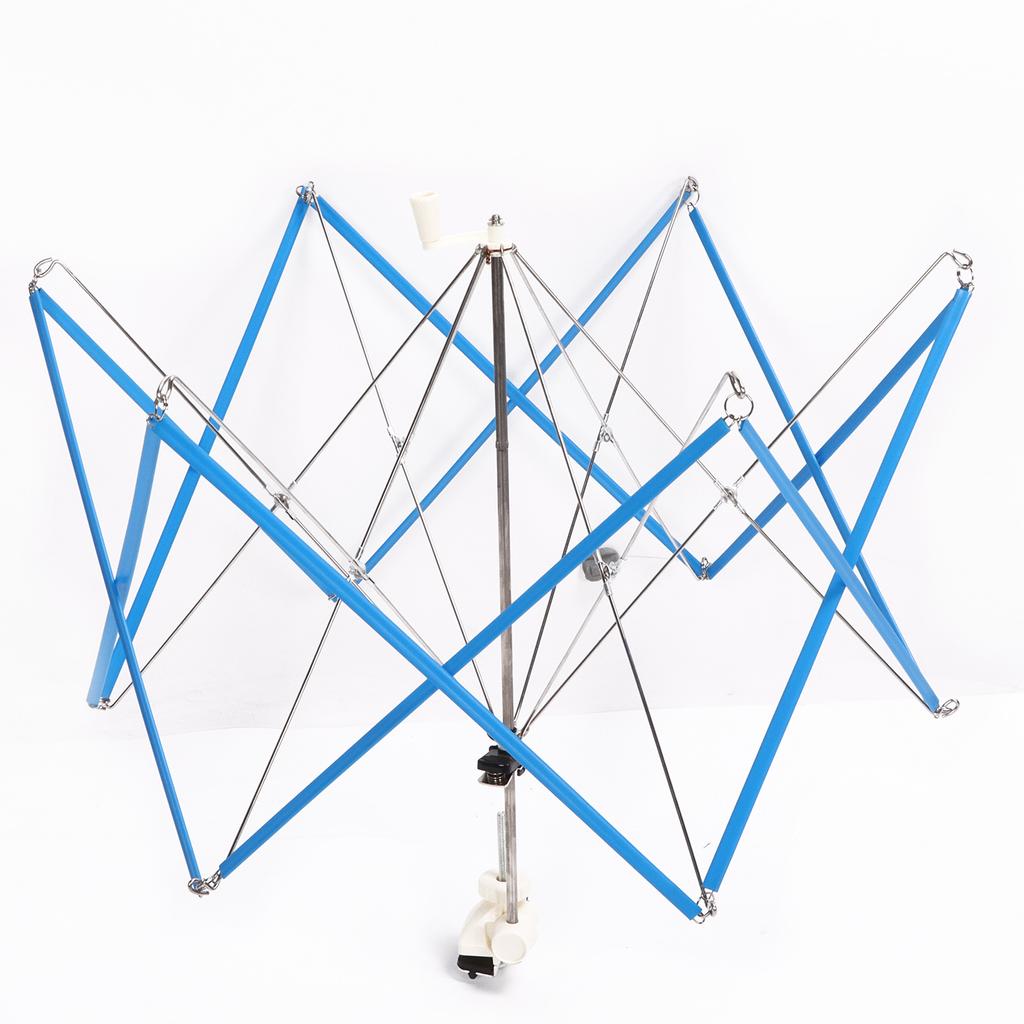Yarn Winder Metal Umbrella Stand Knitting Hank Tool Stainless Steel Hand Operated Winding Frame