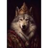 Wolf Lion Panther Rooster Cheetah Crow Deer Penguin Vintage Knight Animal Poster Canvas Painting Wall Art Picture for Room Decor