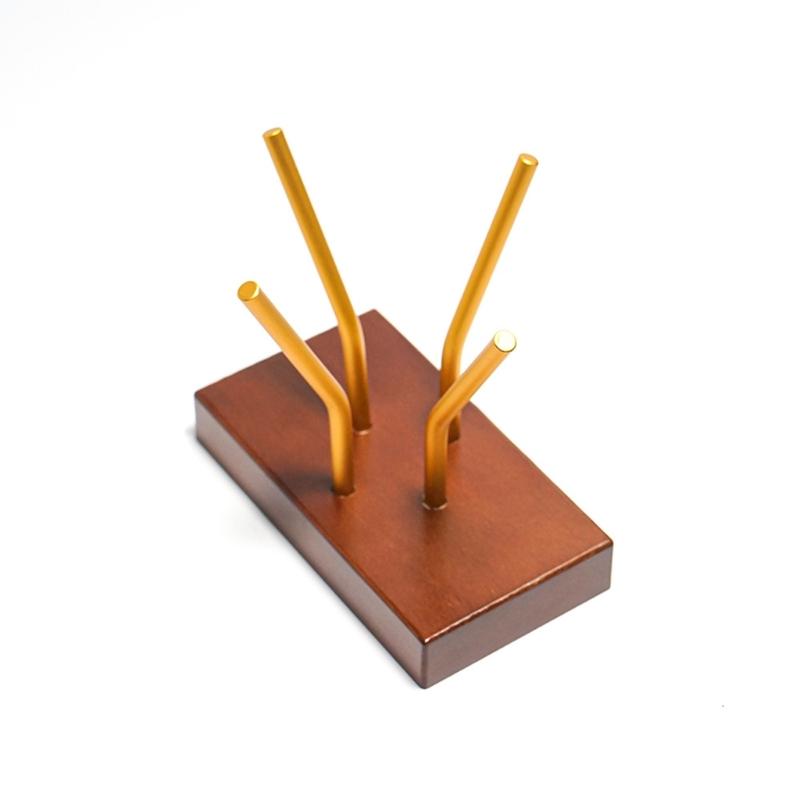 Coffee Paper Stand Coffee Filter Holder Storage Rack Securely Stores Coffee Papers Coffee Accessories Wood Texture