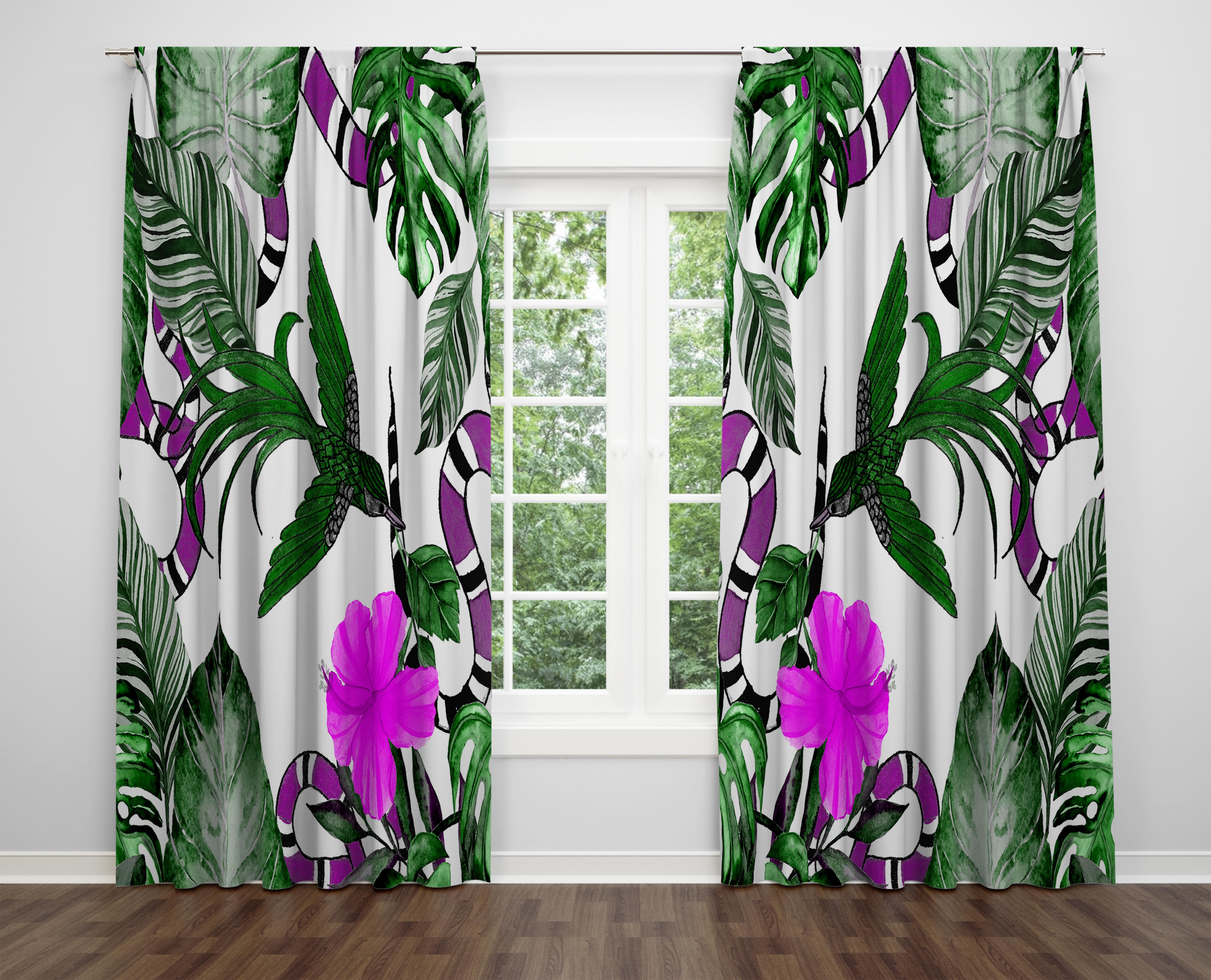 

Декоративний дизайн, високоякісна бавовняна тканина, ви можете вибрати одну або подвійну фіранку з крила 1 piece різнокольоровий