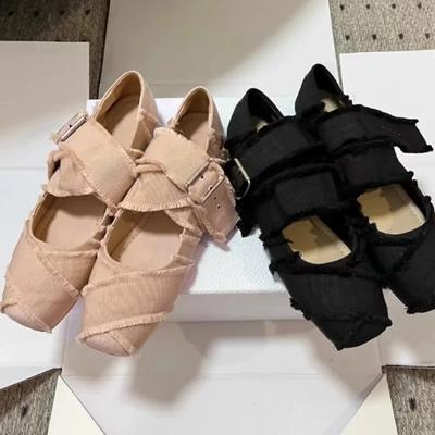Scarpe da Ballo Balletto Donna Piatte Punta Quadrata Scarpe Firmate Eleganti Autunno Nuova Marca 2024 Vestito Camminata Moda Festa Zapatos Mujer