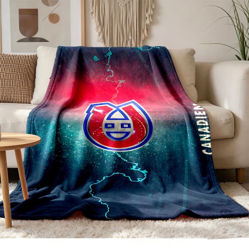 Montreal Canadiens Soft and comfortable flannel Suitable for sofas living rooms outdoor camping travel and also makes a great anniversary gift