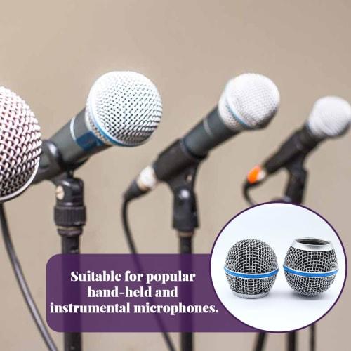 Cionyce BETA58A Replacement Microphone Head, Standard Size, Grille Microphone with Foam, Pack of 4