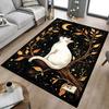 1pc cat moon Carpet Anti Slip Polyester Floor Mat for office.Bedroom