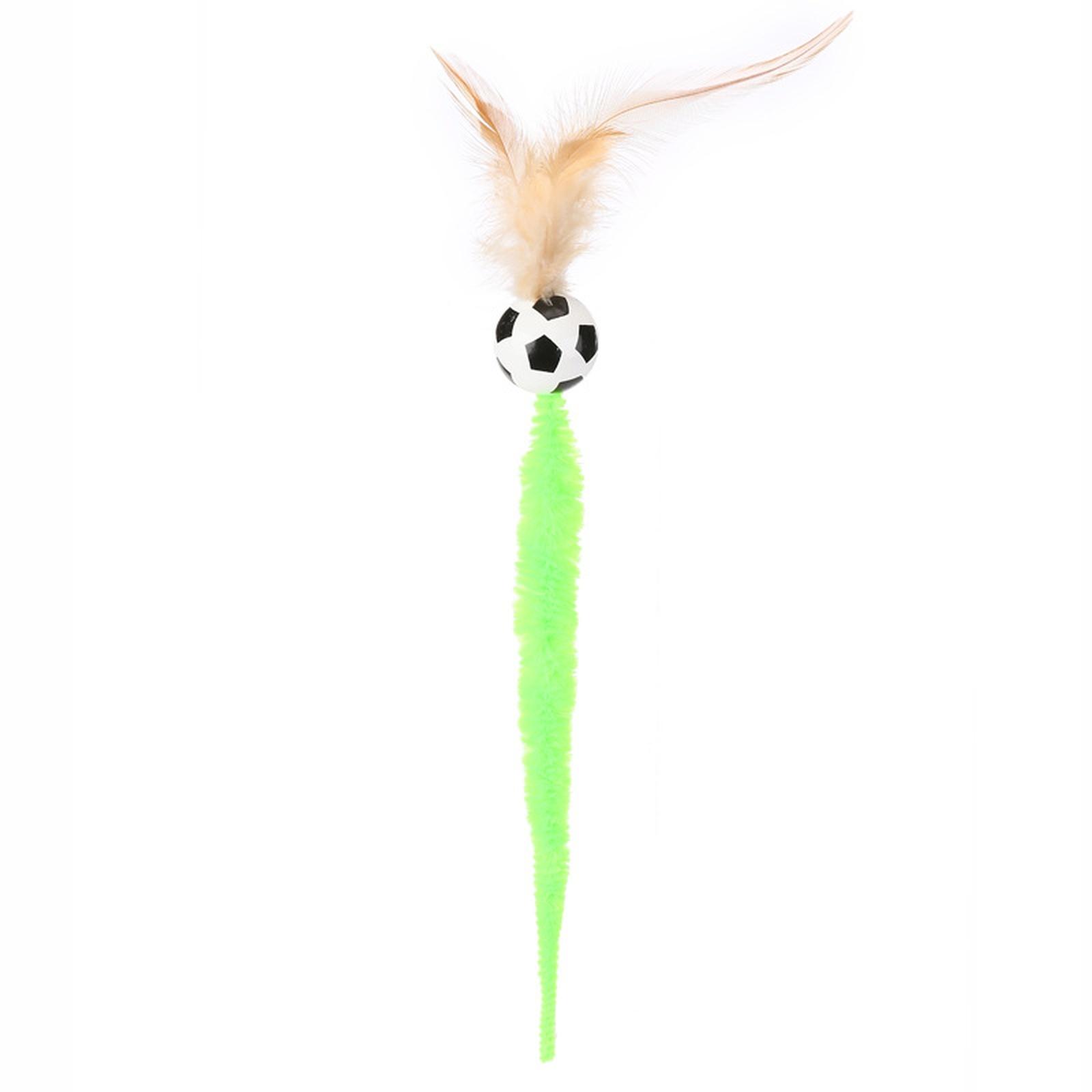 

Classicseali 6PCS Bouncy Balls for Cats, Worm with Ball, Bouncys Ball with Tail, Plush Bouncys Balls with Tail, for Pet Play, Colorful one size зелений