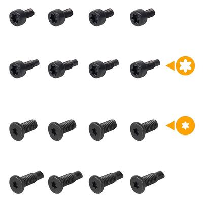 16 Pcs Screws Black Carbon Steel Doorbell Screws Replacement