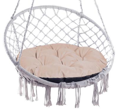 65 cm Gartenkissen für Hängesessel Storchennest wasserdicht Cappuccino