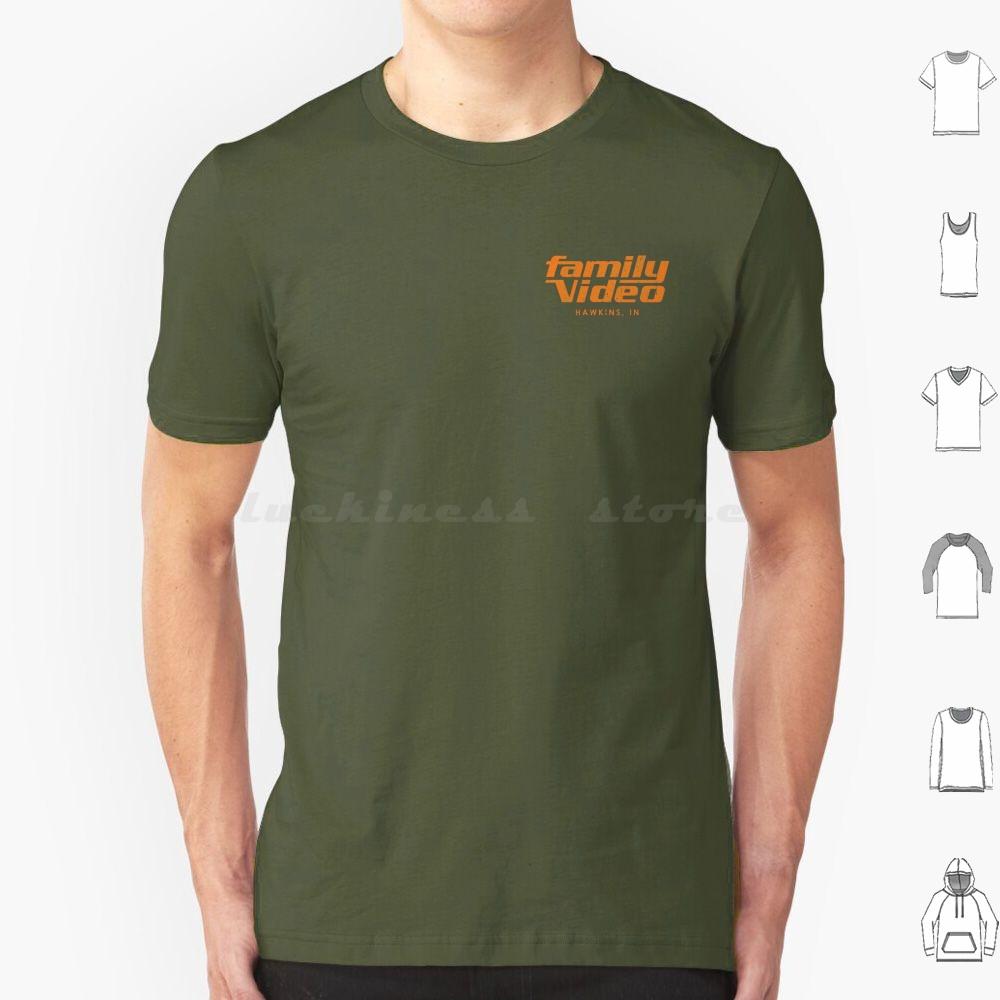 Family Video Hawkins In T Shirt Big Size 100 Cotton Eleven Mileven Millie Bobby Brown Finn Wolfhard Lucas Dustin Steve
