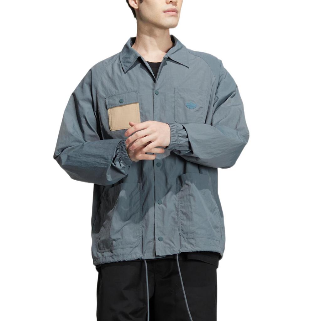 adidas Originals Trefoil X Charr Co-Branded Sports Jacket Unisex Jacket Blue HR3461