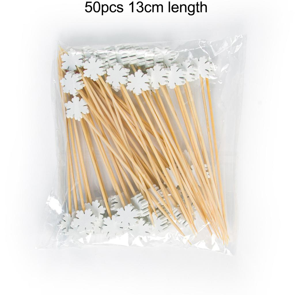 50 ks Vánoční párátka na jídlo Párátka Dezertní bufet Salát Ovocná vidlička Dort Muffin Vánoční párty Špejle Vánoční dekorace Noel navidad 2024