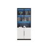 Vetrina - MUVOE - Minimalista - Illuminazione LED - 30x160x200 cm - Ante in vetro