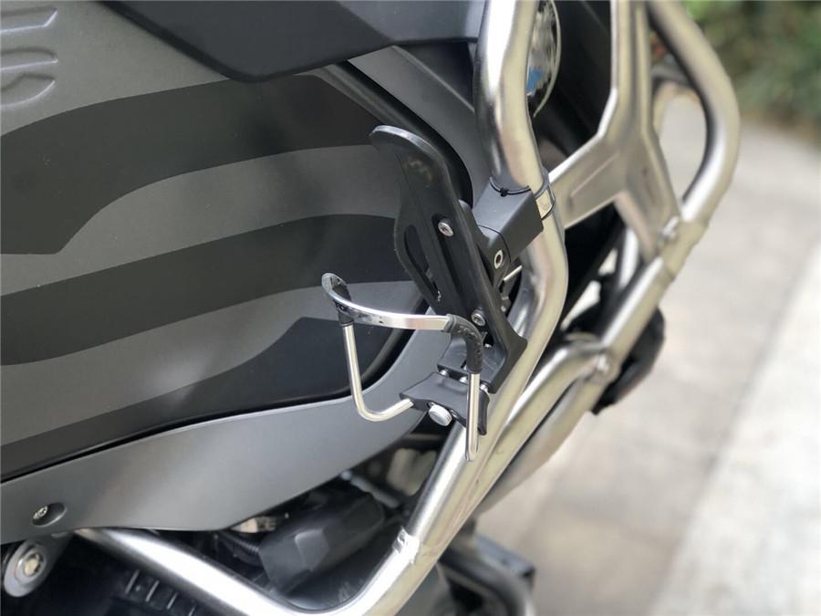 Motorcycle CNC Water Bottle Rack Holder Adapter For BMW R1200GS ADV 2008-2017