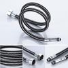Braided Black Stainless Steel Kitchen Faucet Hose for Hot and Cold Water