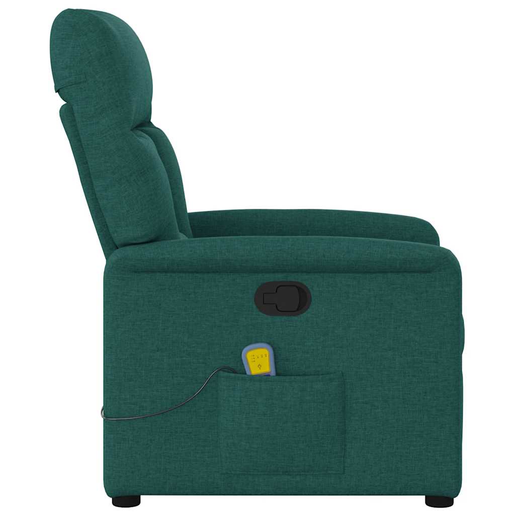 Massage Chair Dark Green Fabric