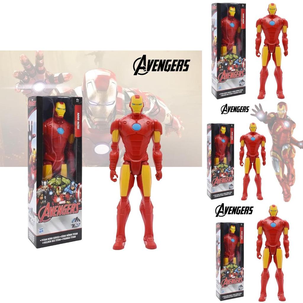 12 Inch Captain America Action Figure Plastic Material 29cm Height New Iron Man Design