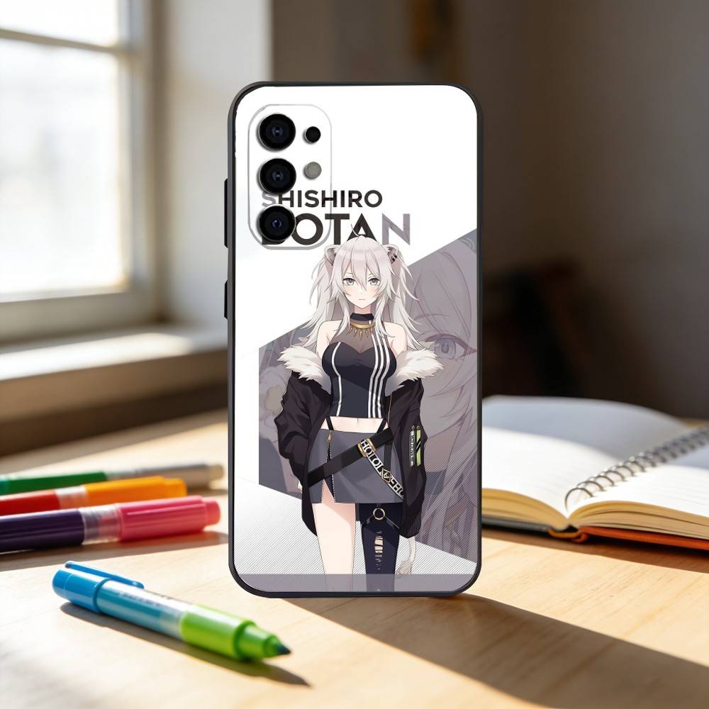 S-Shishiro Botan Phone Case For Samsung S25,S24,S21,S22,S23,S30,Ultra,S20,Plus,Fe,Note,10,9,5G Black Cover