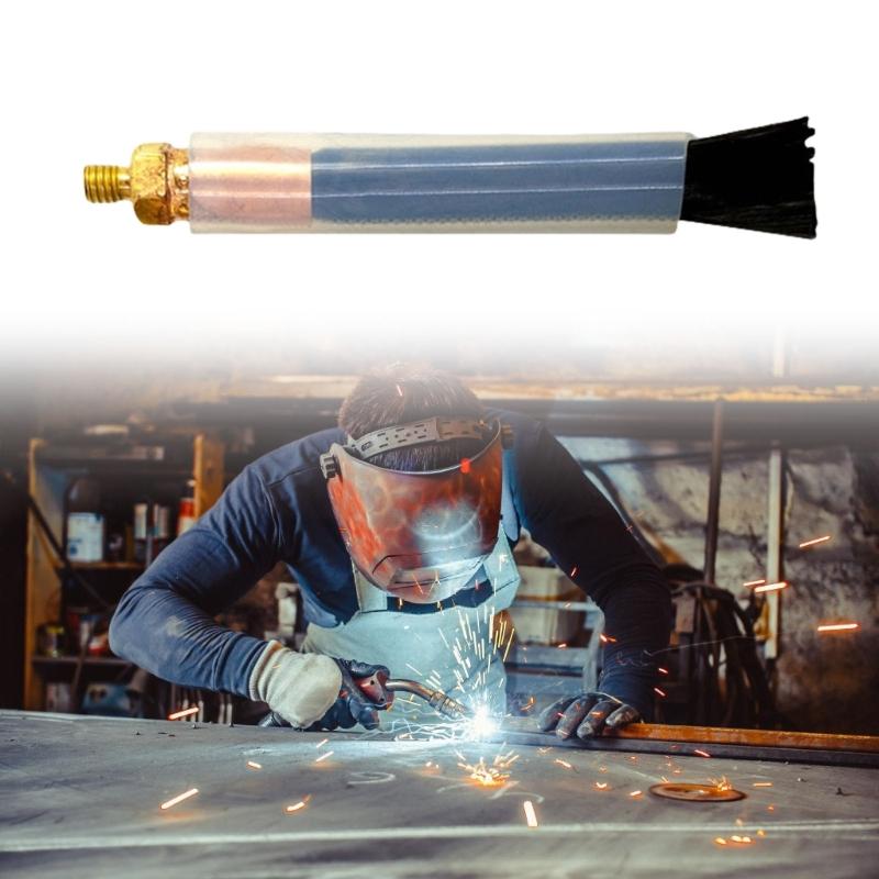 Welding Brushes Set Of 3 Size Heat Resistant Brush 6mm 8mm 10mm for Cleaning Welding Spots & Discoloration On Metal Surfaces