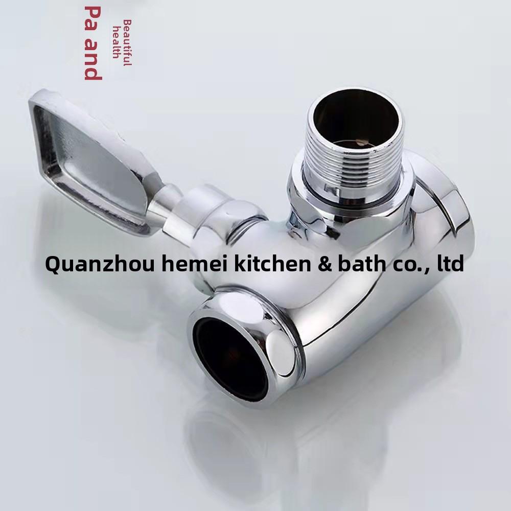 Copper 90-Degree Foot-Pedal Flush Valve with Press-To-Flush Delay Feature Modern Minimalism Design for Toilets