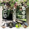 Reflective Hanging Bird Repeller Discs Wind Chime Bird Deterrent for Garden Decorative Birdproofing Reflectors to Keep Bird Away