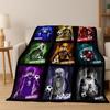 Cartoon BLUE LOCK Football Anime Isagi 3D Flannel Blanket,Warm and Cozy Soft Throw Blanket for Home Bedroom Bed Sofa Cover Kids