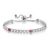 Lucky Turkey Evil Eye Bracelet For Women Adjustable Zircon Red Blue Eye Tennis Chain Bangle Good Luck Wealth Jewelry Gifts H162