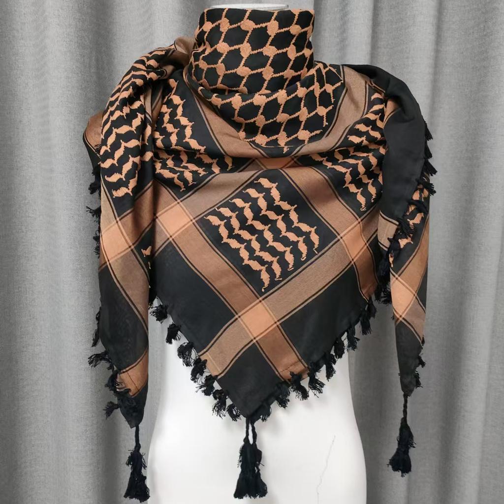 Wysokiej jakości szalik Palestyna Keffiyeh Arabski Kuffiyeh Palestyński Wrap Shemagh Szalik Hidżab Palestyna dla Mężczyzn W magazynie