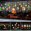 New Year Xmas Wall Sticker Snowflake Santa Claus Elk Glass Decal Gift Window Sticker  Home Decor