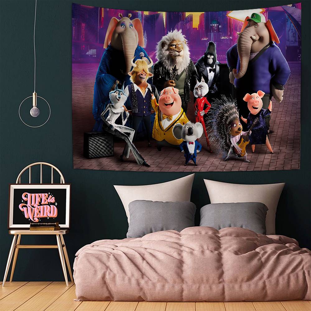 SSing 2 Movie Chart Tapestry Home Decoration Hippie Bohemian Decoration Divination Wall Hanging Home Decor