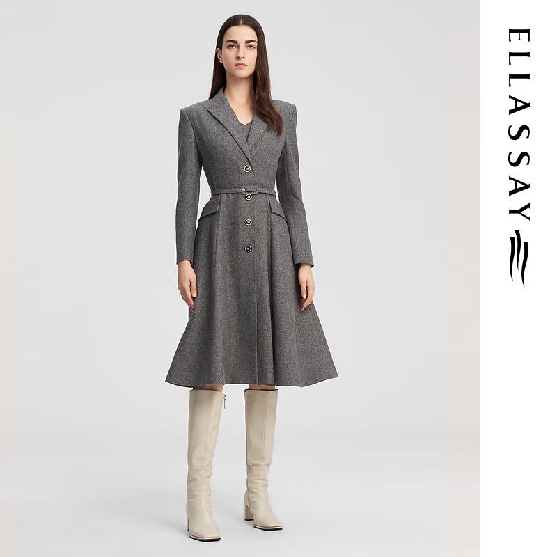 

ELLASSAY Women s Wool Cashmere Blend Blazer Dress L
