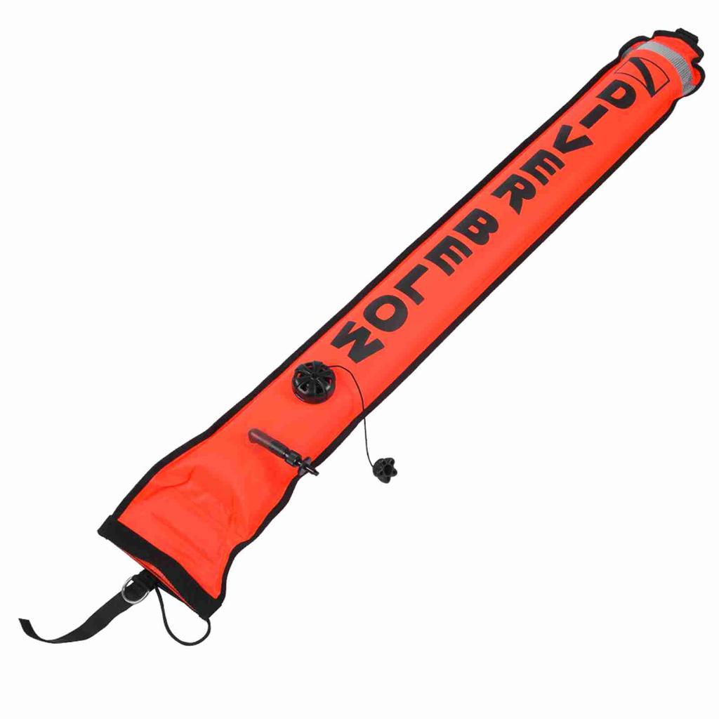 6FT High Visibility Inflatable Scuba Diving SMB Surface Signal Marker Buoy Accessory