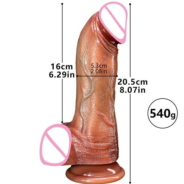 Super Soft Silicone Big Penis Realistic Dildo with Suction Cup Vagina Stimulato G-spot Curved Shaft Sex Toys For Women Men Gay