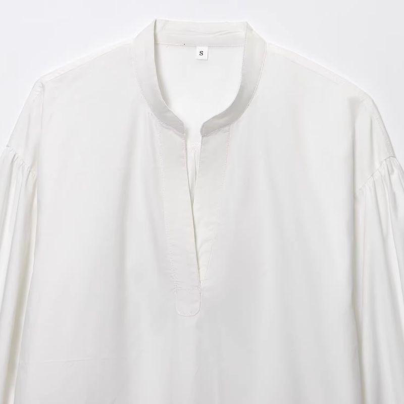 Araltay New Arrival Fashion Style Women's Clothing Fashion All-Match V Neck Puff Sleeve Shirt Tops 1268594002