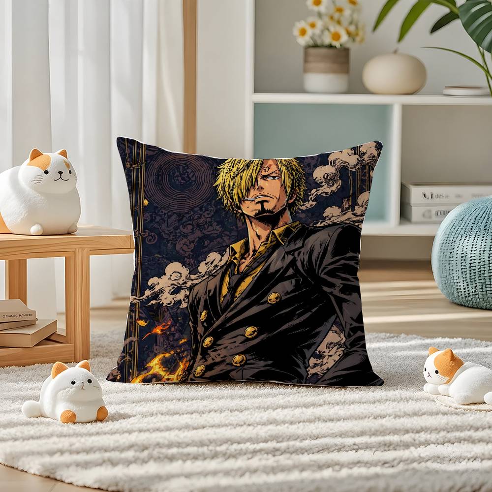One Piece Killer Supernova Anime Plush Pillow Cover Soft Short Plush Cushion Cover For Sofa Bedroom Home Decor Gift Decoration