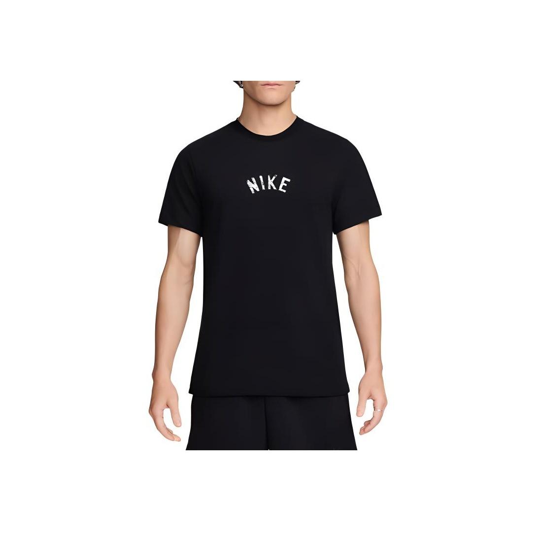 

Nike Logo Printed Soft Breathable Short Sleeve T-Shirt Men tops Black HF5247-010 L