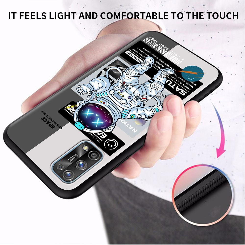 Soft Case For Oppo Realme 8 C21Y C21 GT Neo 2 Pro 3 7 9 Pro 8i 6 C11 9i C35 C15 Master C12 C3 Phone Cover Fashion Cool Astronaut
