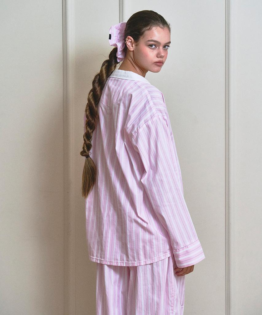 VINAJ [Uni] Jennie Striped Pajama Pants (Baby Pink)
