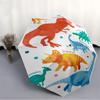 1pc Dinosaur Collection Automatic Folding Umbrella Portable Collapsible 8-Rib Umbrella for All Seasons, Casual Outdoor Accessory, B08