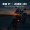 2 stk motorsykkelblinklys LED-indikator blinkende fotoblitslys pære motor for Yzf R1 R6 R6S R3 Fz1 Fz6 Fz8 Faz6R