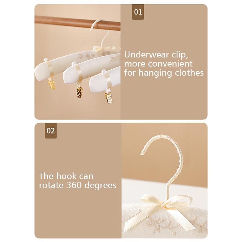 Wedding Party Clothes Hanger Photo Props Sponge Suit Embroidery Pattern Creative Storage Full Dress Organization Supplies