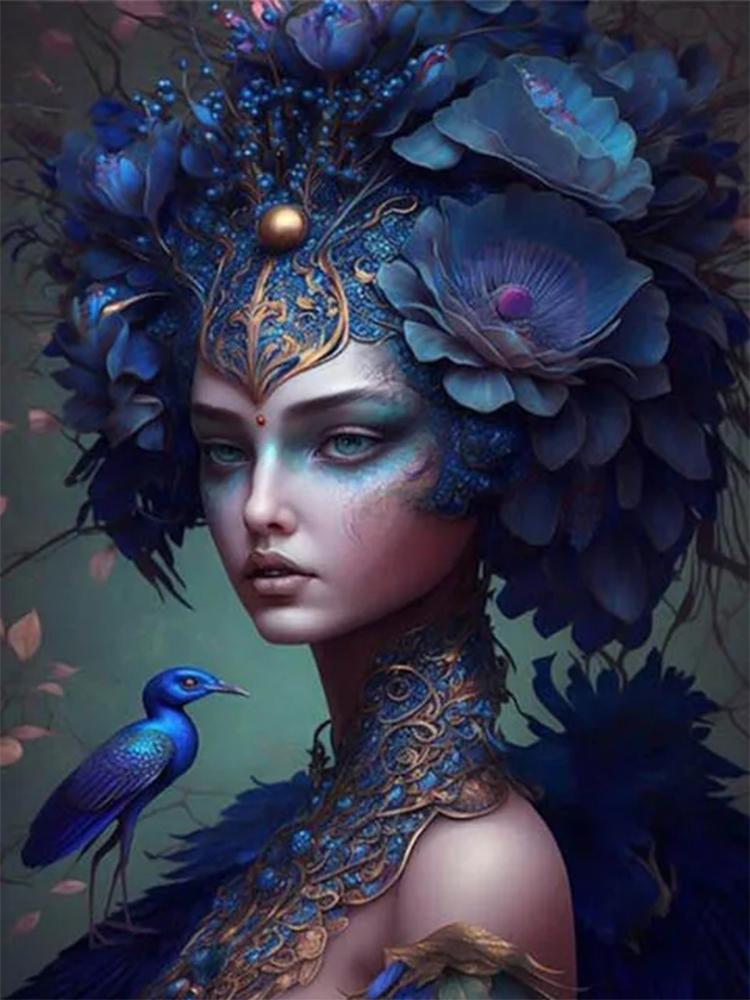 Dream Woman Diamond Art Girl Fairy 5D Full Round New 2023 Diamond Painting Portrait Painting Children's Hobbies