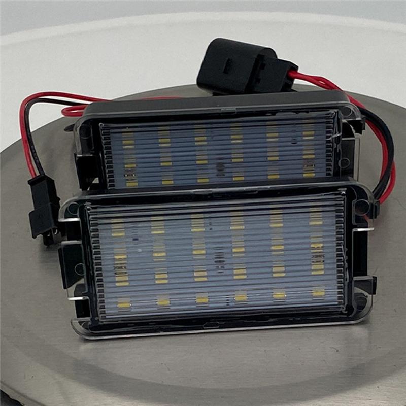 Ac29-2Pcs LED License Plate Lights For Seat Ibiza 6L Arosa Altea Cordoba MK1 MK2 Leon 1M Toledo III Car Number Lights