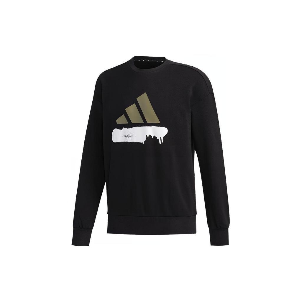 adidas Sweatshirts Men's Black Crew Neck Moderate Regular FM9405