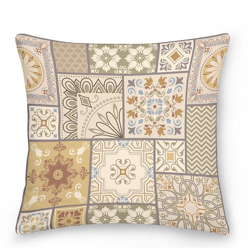 Mandala Pillowcase Decor Sofa Bed  Decorative Car Cushion Cover Boho Style