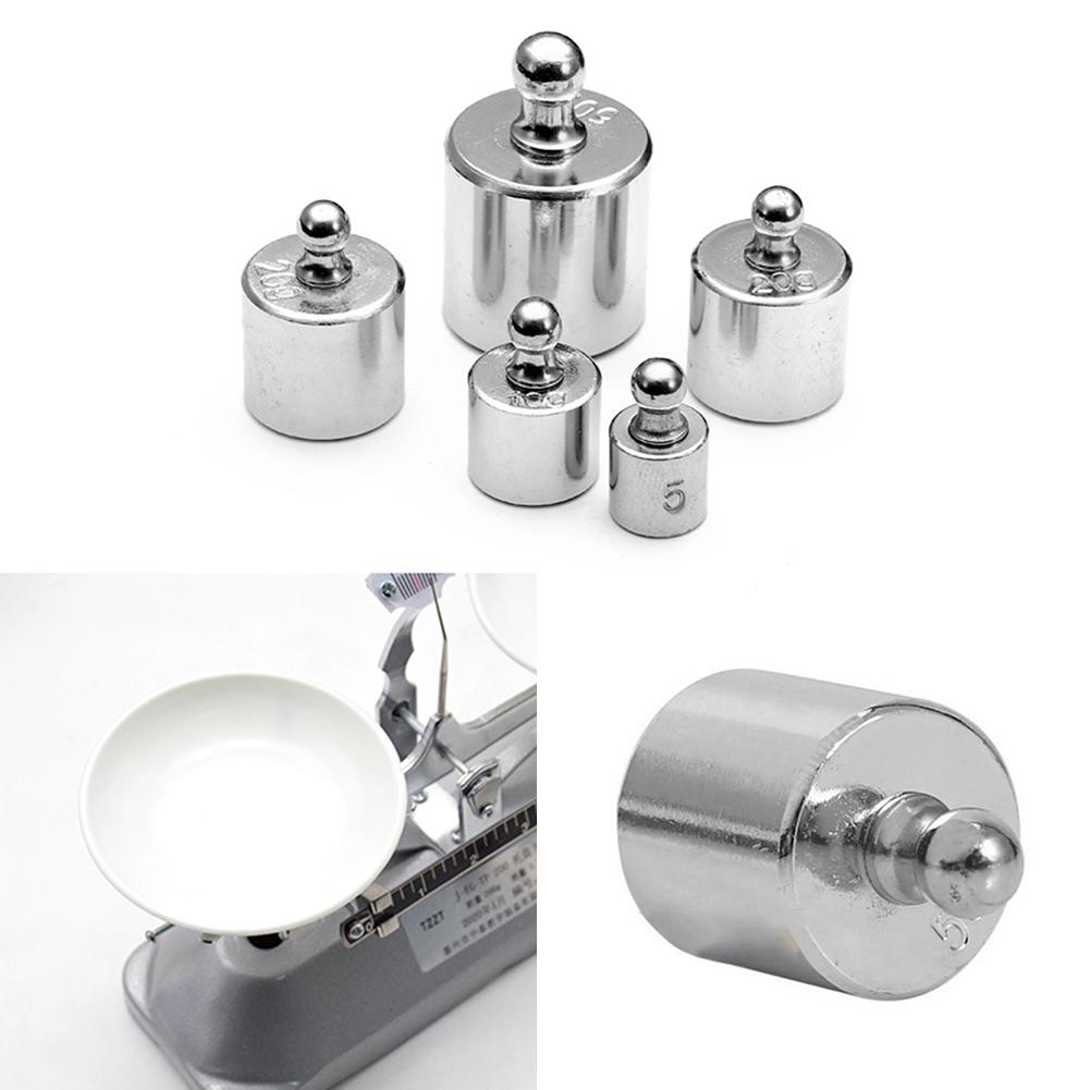 5-500g Chrome Plating Calibration Gram Scale Weights Set for Digital Scale Balance Laboratory Scale Calibration Weight Sets