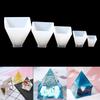 5 Sizes Pyramid Silicone Mould Epoxy Resin Mold for DIY Epoxy Resin Molds Crafts Jewelry Making Accessories Home Decoration