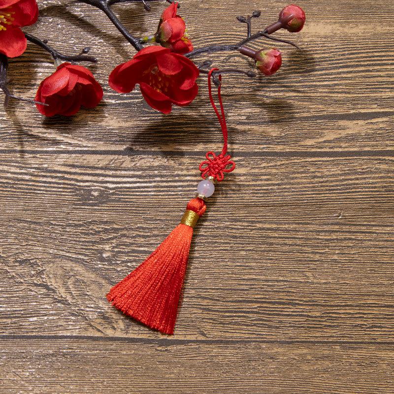 Čínský uzel Třásně Třásně Polyesterové Třásně Národní styl DIY Závěsná Třásně Záložka USB Disk Sáček Sáček Příslušenství