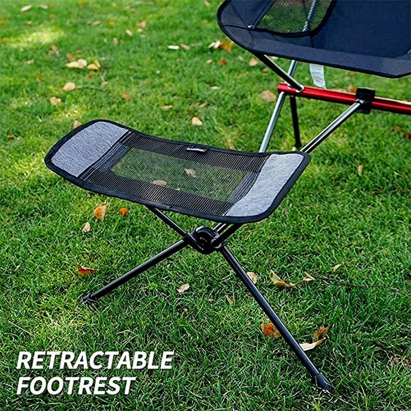 Practical Suitable Outdoor Fishing Chair Portable Folding Retractable Footrest Rest Campe Chair Outside Barbecue Beach Stool