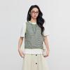 Elva's Island Women's Color-block Striped Knit Vest