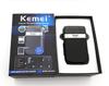 KEMEI KM-2024 USB Rechargeable Double-Mesh Shaver: Gold/Silver, Washable.